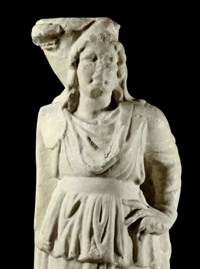 Ancient Roman Marble Sculpture of God Attis - 68×23×23 cm - (1)