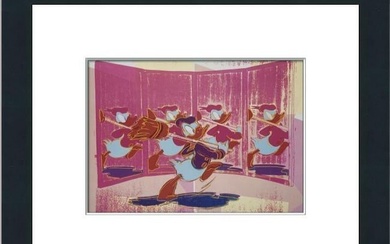 Andy Warhol Print Anniversary Donald Duck Custom Gallery Framed