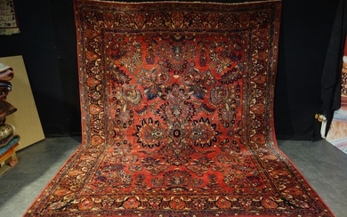 Antiker US Sarough - Carpet - 355 cm - 275 cm