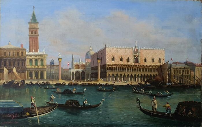 Artista europeo, meta' XIX secolo firmato L.Didier - Venezia
