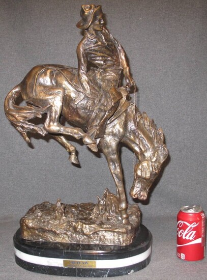 BRONZE "OUTLAW" after FREDERICK REMINGTON