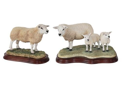 Border Fine Arts 'Texel Ewe and Lambs' (Style Two), model...