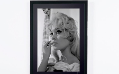 Brigitte Bardot on the set of “The Female” (1958). - Fine Art Photography - Luxury Wooden Framed 70X50 cm - Limited Edition Nr 01 of 30 - Serial ID 17064 - Original Certificate (COA), Hologram Logo Editor and QR Code