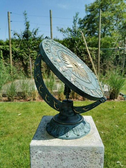 Bronze Sundial - Garden sculpture - Armillary