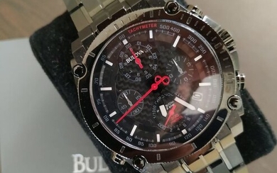 Bulova - Precisionist Chronograph Black Carbon Dial Men's Watch - Men - 2011-present