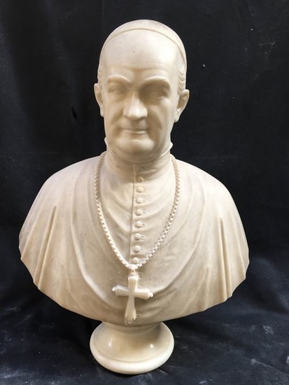 Bust, Pope (1) - Marble - Second half 19th century