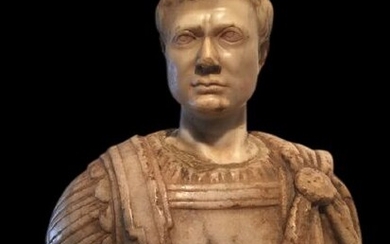 Bust, emperor Titus - Marble - 17th century