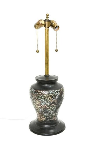 CHINESE CLOISONNE TABLE LAMP