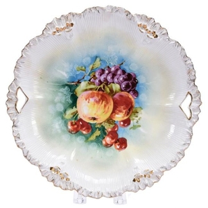 Cake Plate, Marked R.S. Prussia 11"