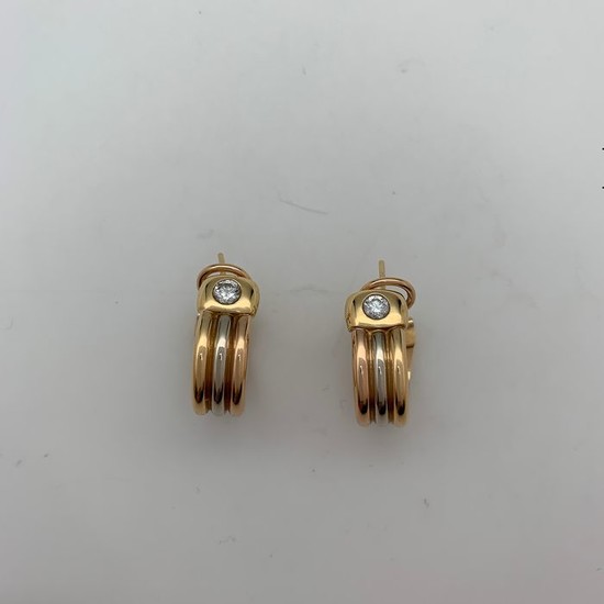 Cartier - 18 kt. Pink gold, White gold, Yellow gold - Earrings