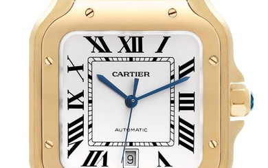 Cartier Santos Silver Dial Large