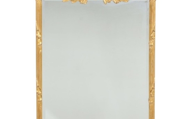 Carvers' Guild Louis XV Style Gold Tone Bow Top Wall Mirror, Late 20th Century