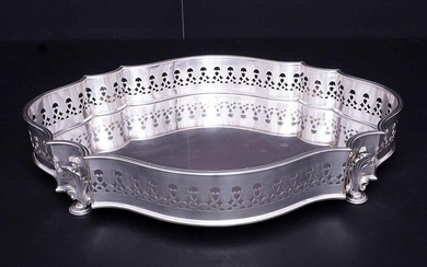 Centerpiece, Center Table or Fruit Bowl (1) - .800 silver - Italy - Mid 20th century