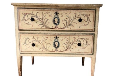 Chest of drawers - Antique lacquered dresser - Poplar wood
