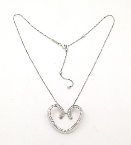 Chimento - 18 kt. White gold - Necklace with pendant - Diamonds