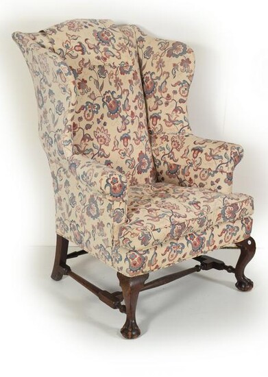 Chippendale mahogany wing chair, Boston, circa 1780.