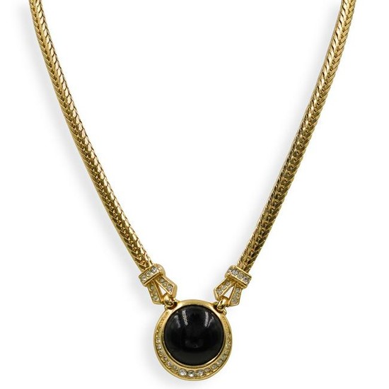 Christian Dior Onyx Necklace