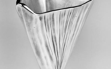 Christofle Palm Vase by Michele Oka Doner
