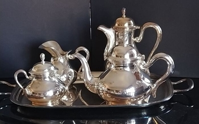 Coffee and tea service (5) - .800 silver - Italy - Late 20th century