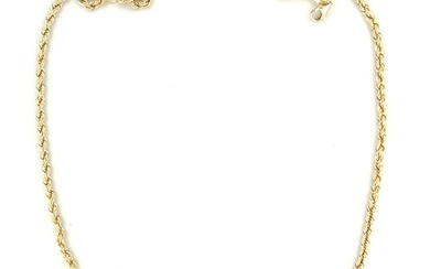 Collana Fune - 60 cm - 4 gr - 18 Kt - Necklace - 18 kt. Yellow gold