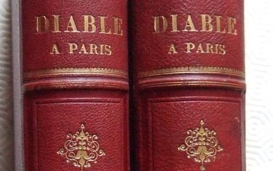 [Collectif dont] Honoré de Balzac, Le Diable à Paris. Paris, Hetzel, 1845-1846. 2 volumes in-4,...