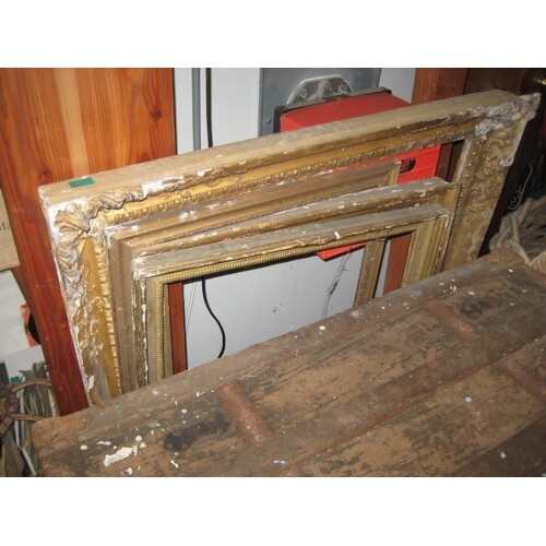 Collection of 4 Antique Gilt Picture Frames