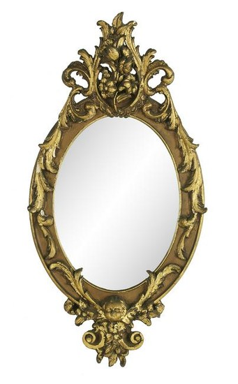 Continental Oval Mirror in the Rococo Taste