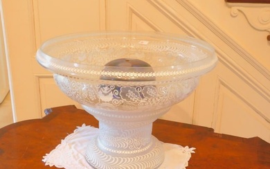Continental crystal glass punch bowl / fountain