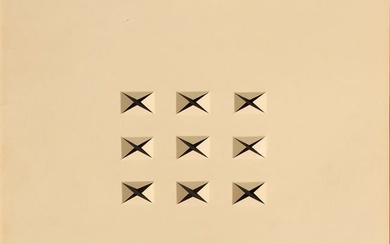 DADAMAINO, Untitled (Rilievo), 1965, extroflection on cardboard, cm 36x36