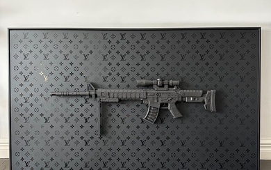 DALUXE ART - Louis vuitton black gun - XXXL (life size)