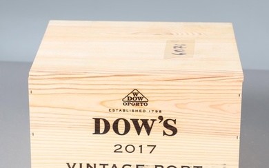 DOW'S VINTAGE PORT 2017 - CASED. 6 bottles of Dow's Vintage ...