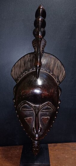 Dance mask - Wood - Masque - Yaure - West Africa - 50 cm