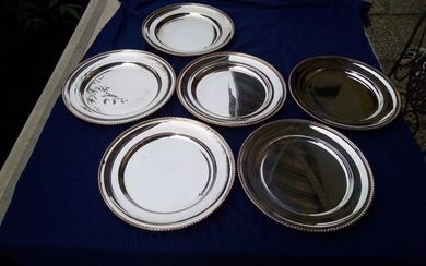 Dish (6) - .800 silver - Greggio - Italy - Second half 20th century