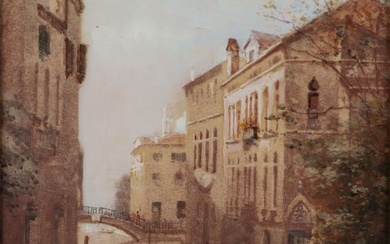 EMIL H. MEYER (B.1863) VENETIAN CANAL SCENE