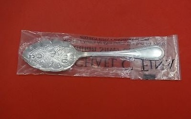 English Thread by Carrs Sterling Silver Berry Spoon Fruit-In-Bowl 8 5/8" New