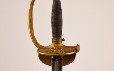 Epée d'officier d'infanterie modèle 1816 à contre-clavier basculant, clavier à l'aigle impériale marqué "F.D Feur...