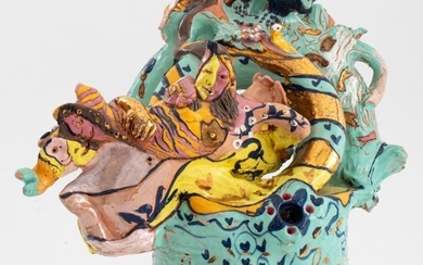 Eva Bouzard-Hui Abstract Art Pottery Sculpture
