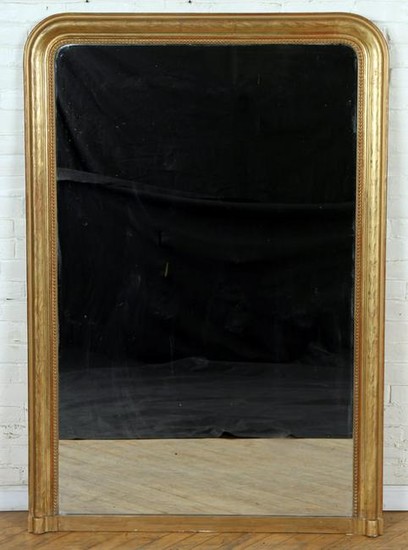 FRENCH 19TH C. LOUIS PHILIPPE GOLD GILT MIRROR