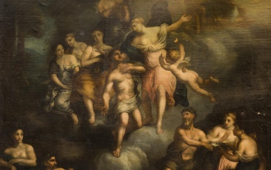FRENCH SCHOOL (18th century) "The deification of Aeneas"