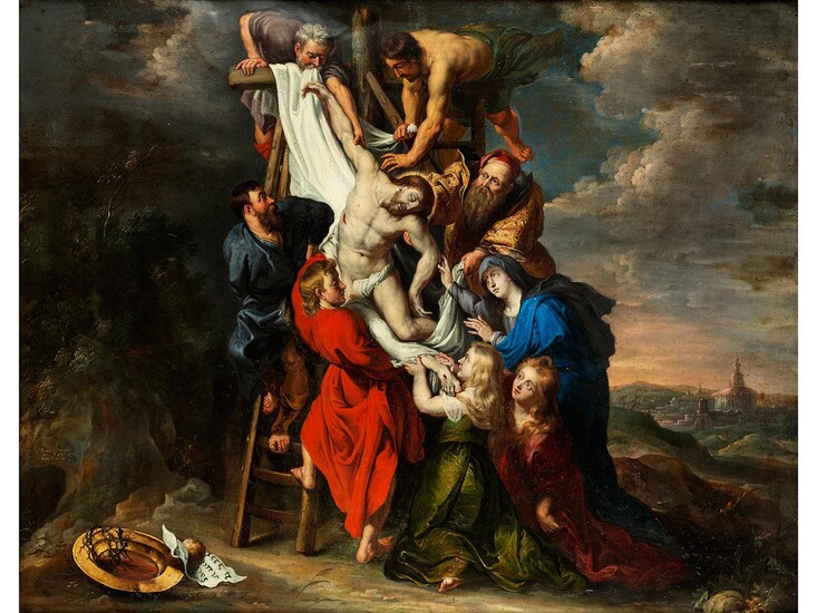 Flämischer Maler in der Nachfolge von Peter Paul Rubens (1577 – 1640), KREUZABNAHME CHRISTI