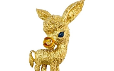 Fred - 18 kt. Yellow gold - Brooch