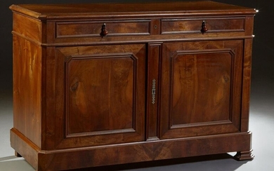 French Louis Philippe Carved Walnut Sideboard, 19th c.