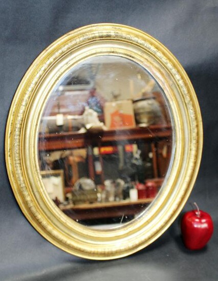 French Louis Philippe oval mirror