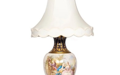 French Sevres Porcelain Vase Mounted as a Lamp