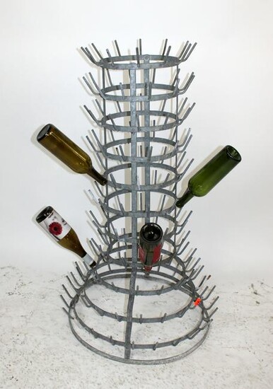 French wine bottle drying rack