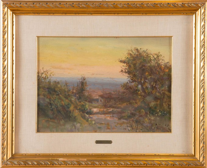 Garzia Fioresi (Vigevano 1888 – Bologna 1968), “Paesaggio”.