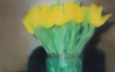 Gerhard Richter, German b.1932- Tulips [P17], 2017; diasec mounted giclée print in colours on aluminium, numbered 230/500 in black ink verso, published by HENI Editions, London, contained in original packaging, overall 41 x 36cm (unframed) (ARR)