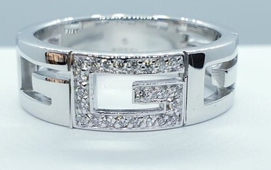 Gucci - 18 kt. White gold - Ring - 0.30 ct Diamond