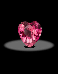 Heart-Shaped Pink Tourmaline