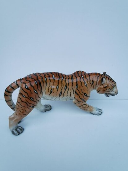 Herend - tiger figurine - Porcelain